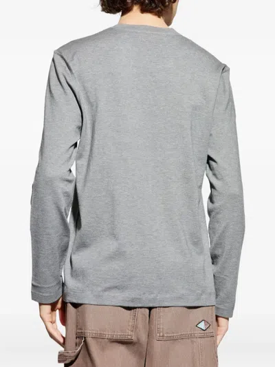 Officine Generale Long-sleeve T-shirt In Gray