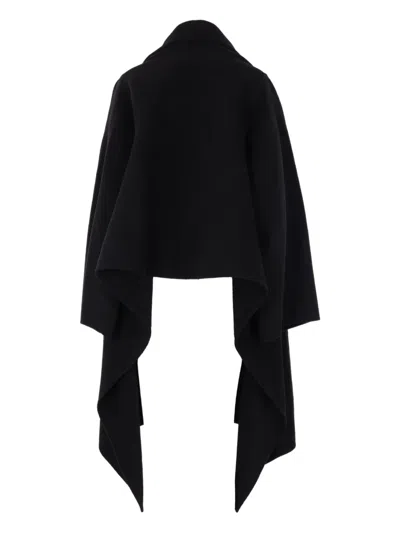 Alberta Ferretti Draped Jacket In Black
