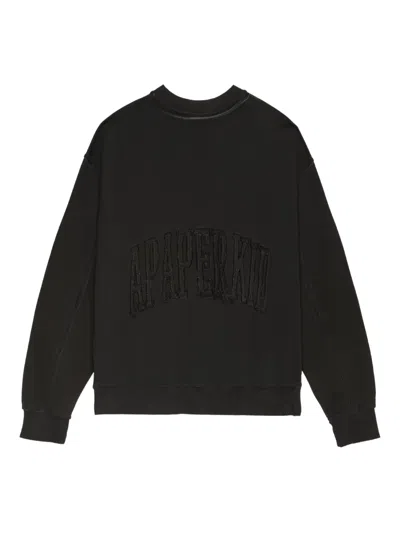 A Paper Kid Logo Sweatshirt In Black
