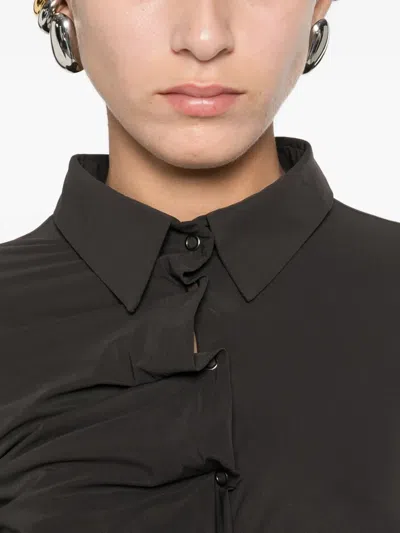 Ottolinger Gathered-detail Shirt In Gray