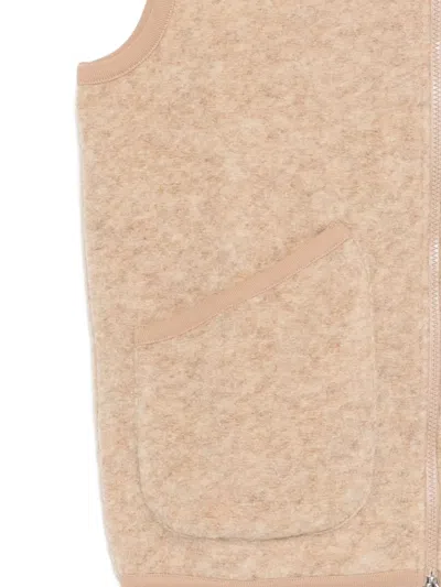 Universal Works Zipped Gilet In Neutral