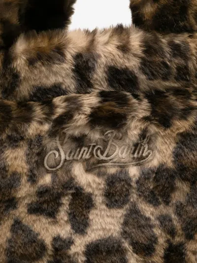 Mc2 Saint Barth Borsa Colette In Ecopelliccia Animalier Marrone In Multi