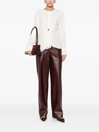 Su Gathered Blouse In White