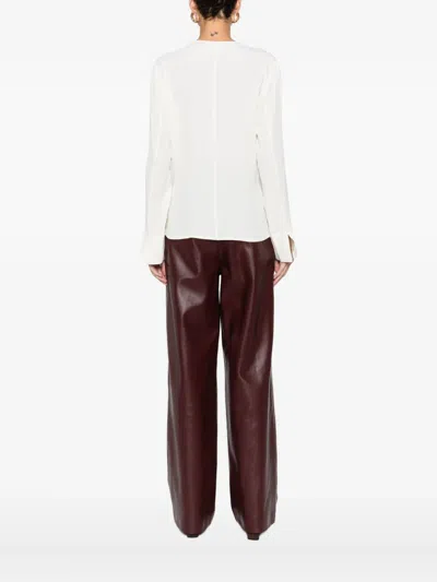 Su Gathered Blouse In White