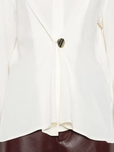 Su Gathered Blouse In White