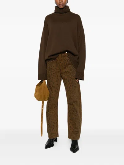 Citizen Of Humanity Citizens Of Humanity Miro Relaxed Tapered Jeans In Sepia Cheetah In Brown