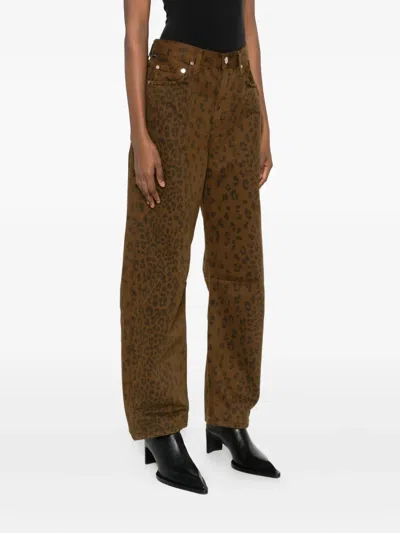 Citizen Of Humanity Citizens Of Humanity Miro Relaxed Tapered Jeans In Sepia Cheetah In Brown