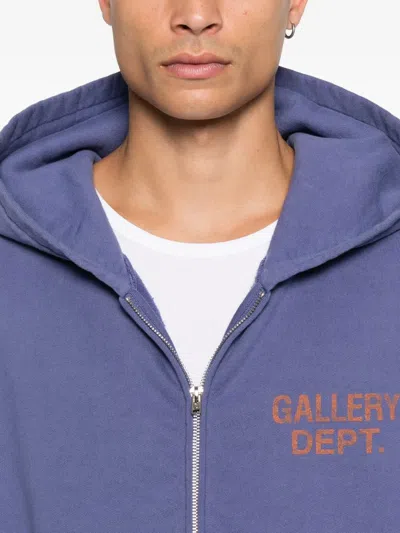 Gallery Dept. 90's Logo-print Hoodie In Purple