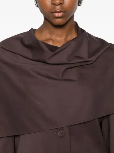 Isabelle Blanche Layered Blazer In Brown