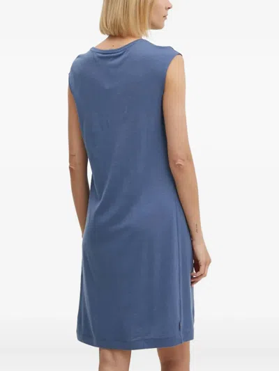 Icebreaker Sleeveless Round-neck Mini Dress In Blue