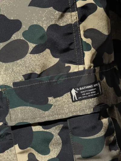 A Bathing Ape Camouflage-pattern Cargo-pocket Trousers In Multi