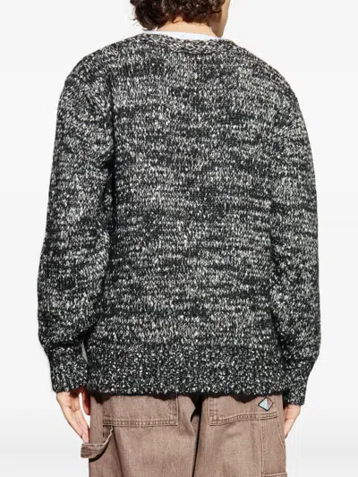 Officine Generale Long Sleeve Cardigan In Gray