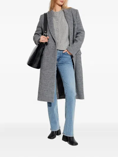 Iro Arianna Double-breasted Coat In Gray