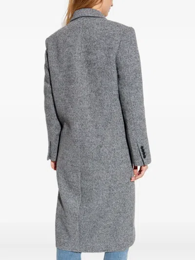 Iro Arianna Double-breasted Coat In Gray