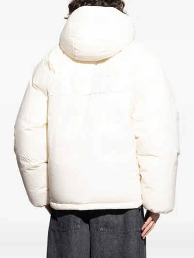 Amiri Hooded Logo Jacket In White