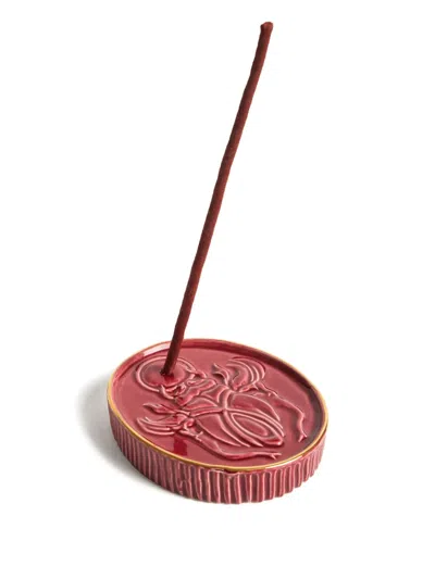 La Doublej X Beto Val Fantastic Creatures Embossed Oval Incense Holder In Pink