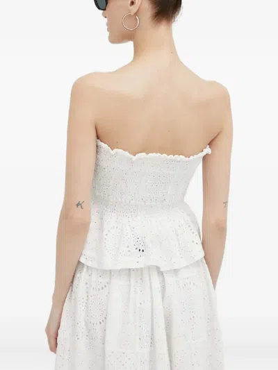 Herskind Smocked Top In White