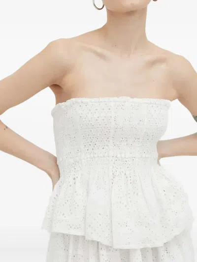 Herskind Smocked Top In White