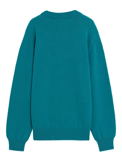 A Paper Kid Knitted Crew Neck Clothing In Green