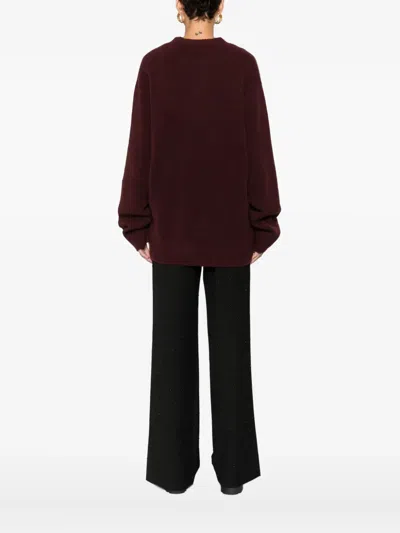 Isabelle Blanche Wool-blend Cardigan In Red