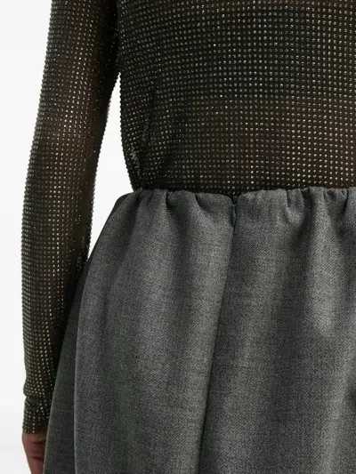 Herskind Evans Gathered Mini Skirt In Gray