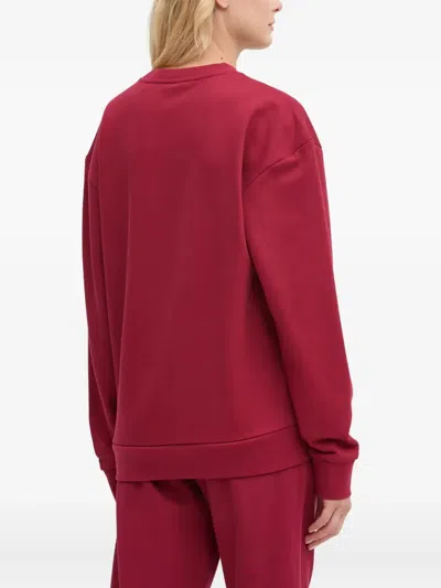 Hugo Boss Logo-embellished Sweatshirt In Red