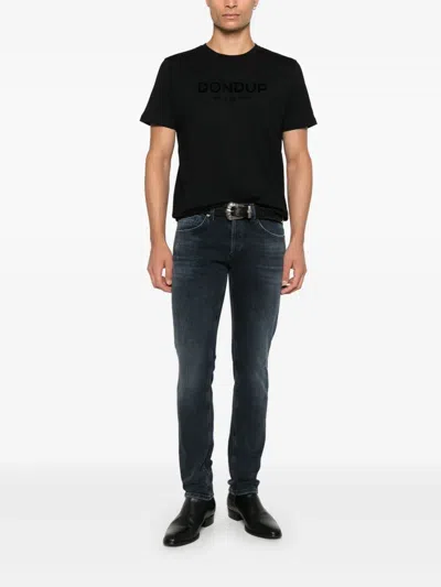 Dondup Distressed-effect Skinny-cut Jeans In Blue