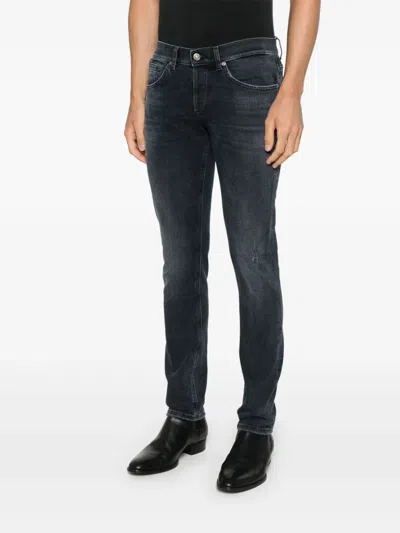Dondup Distressed-effect Skinny-cut Jeans In Blue
