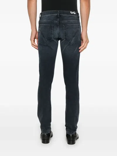 Dondup Distressed-effect Skinny-cut Jeans In Blue