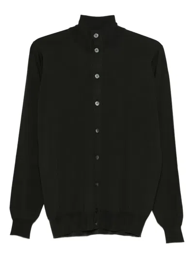 Filippo De Laurentiis Button-fastening Cardigan In Green