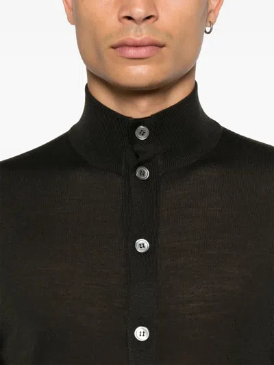 Filippo De Laurentiis Button-fastening Cardigan In Green