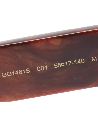 Pre-owned Gucci 方框太阳眼镜（2020年代典藏款） In Black