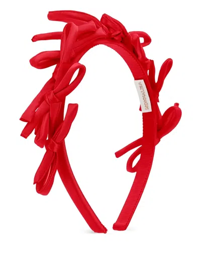 Monnalisa Bow-detail Headband In Red