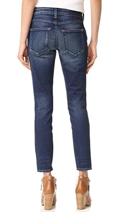 Shop Amo Twist Skinny Ankle Jeans In True Blue