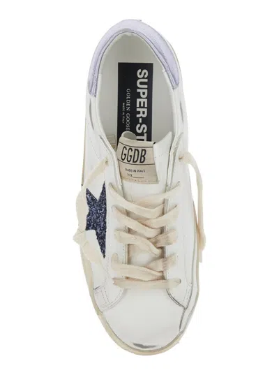 Golden Goose Sneakers Super Star White/black/wisteria In White
