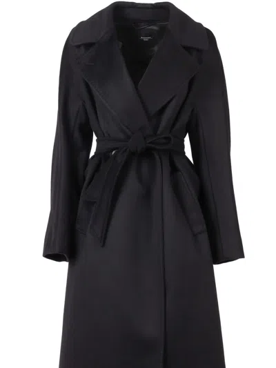 Weekend Max Mara Resina Coat In Black