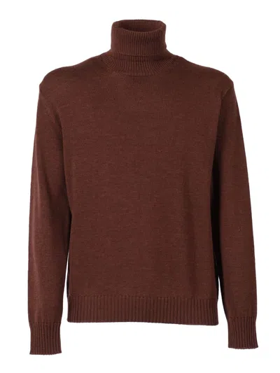 Ballantyne Turtleneck Sweater In Brown