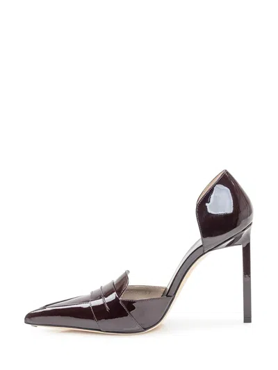 Tom Ford Décolleté In Bordeaux Patent Leather In Metallic