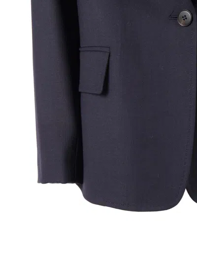 Antonelli Structured Fit Tailored Jacket With Minimalist Design In Blue