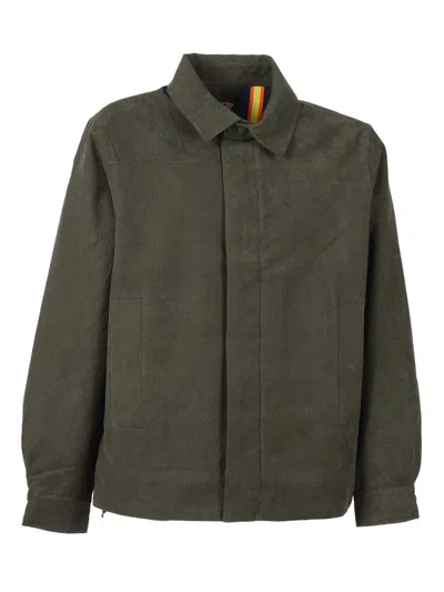 K-way Shary Overshirt In Corduroy In Green