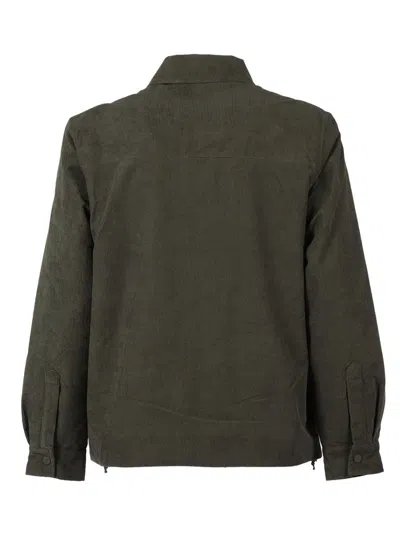 K-way Shary Overshirt In Corduroy In Green