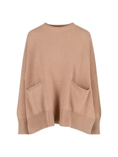 Ma'ry'ya Virgin Wool And Cashmere Sweater In Neutral