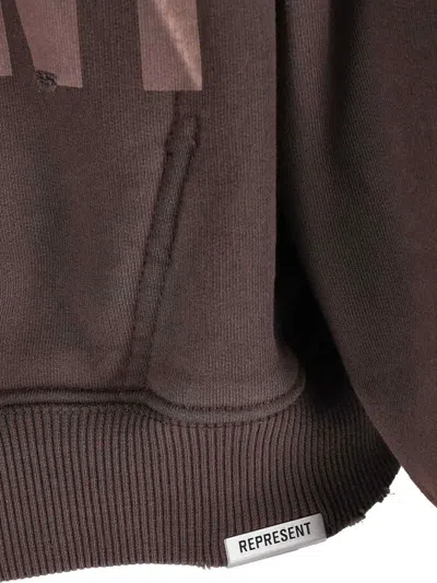 Represent Reversible Living Legacy Tour Sweatshirt In Black In Brown