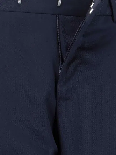 Pt Torino Tailored Blue Trousers With Sharp Creases In Blue
