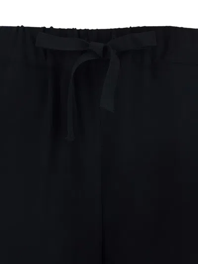 Semicouture Drawstring-waist Trousers In Black