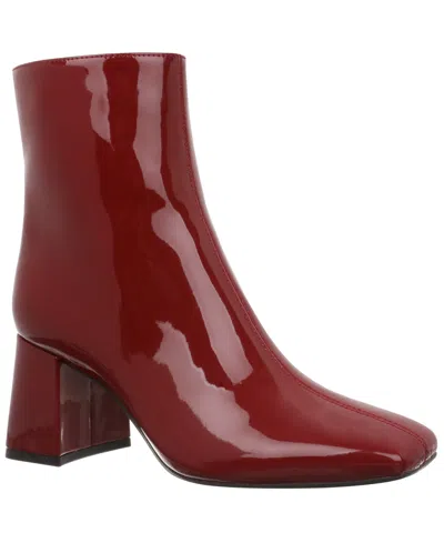 On 34th Margoe Square-toe Booties, Created For Macy's In Red
