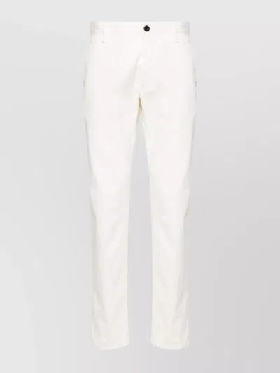 Incotex Tailored Trousers With Pockets And Loops In White