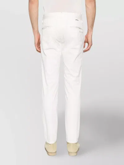 Incotex Tailored Trousers With Pockets And Loops In White
