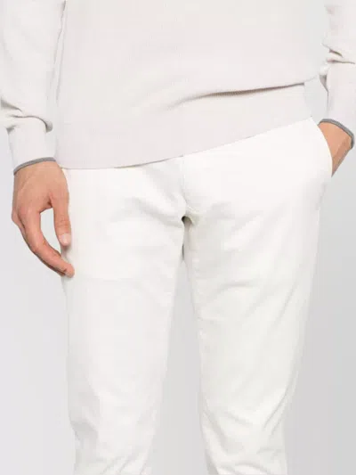 Incotex Tailored Trousers With Pockets And Loops In White