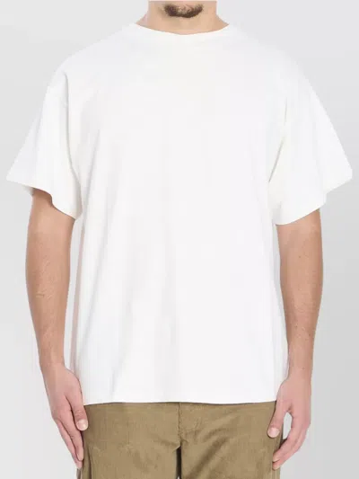 The Row Boxy Cut Cotton T-shirt With Short Sleeves In White